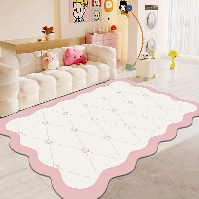 CREAM FLORAL RUG view 3
