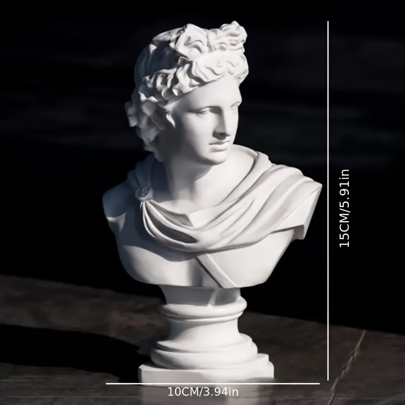 Tnessential Apollo Bust Greek and Roman Mythology God of Sunlight 15.24 3D Decor