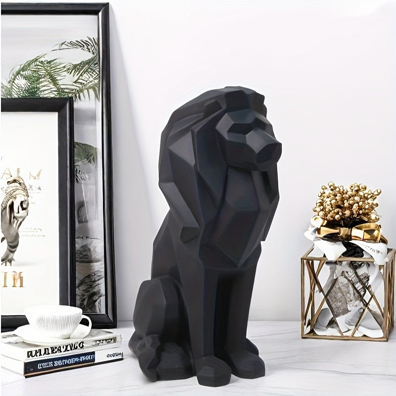 Tnessential Geometric Lion Statue 3D Decor