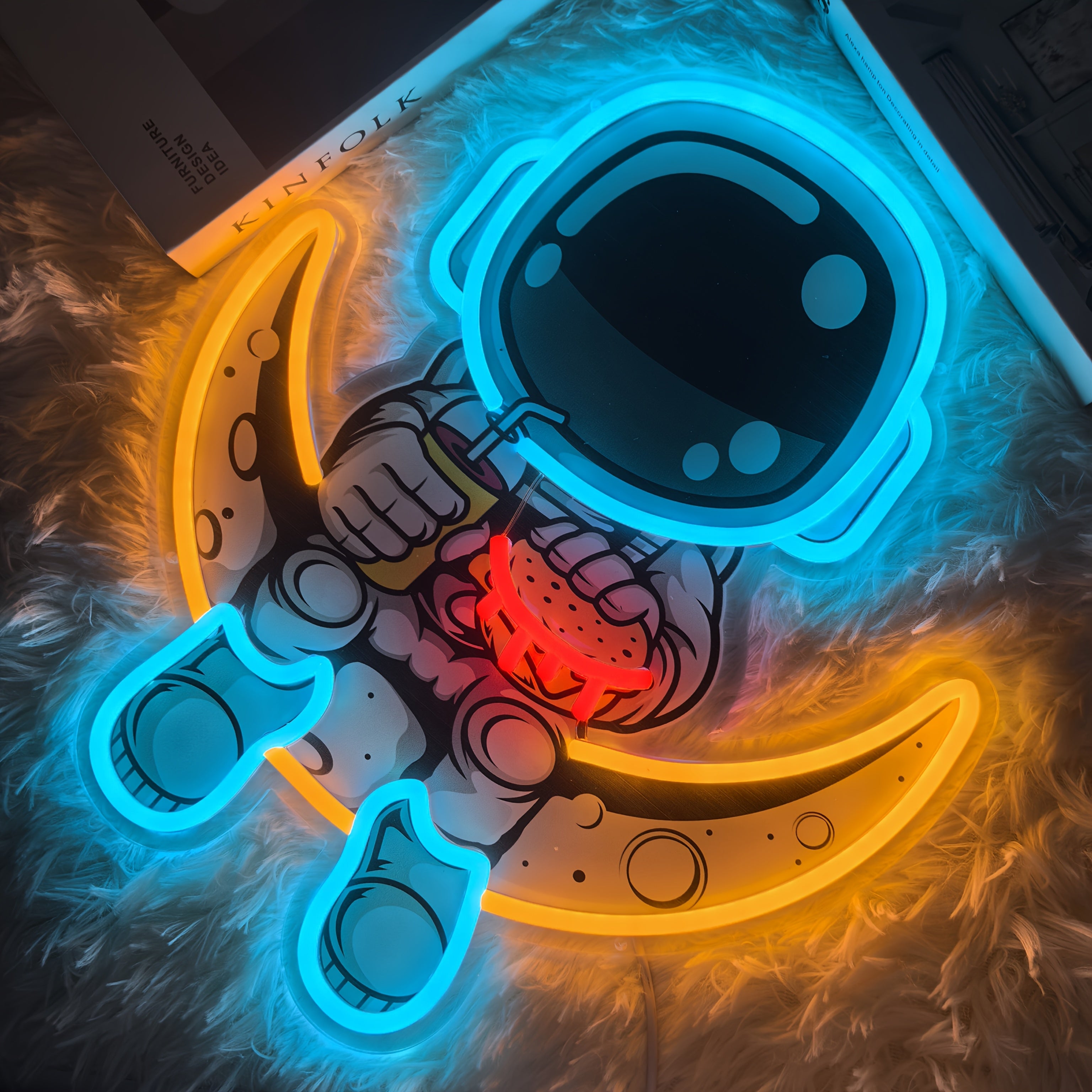 Tnessential Astronaut Neon Sign UV Printing More Realistic and Cool 3D Decor