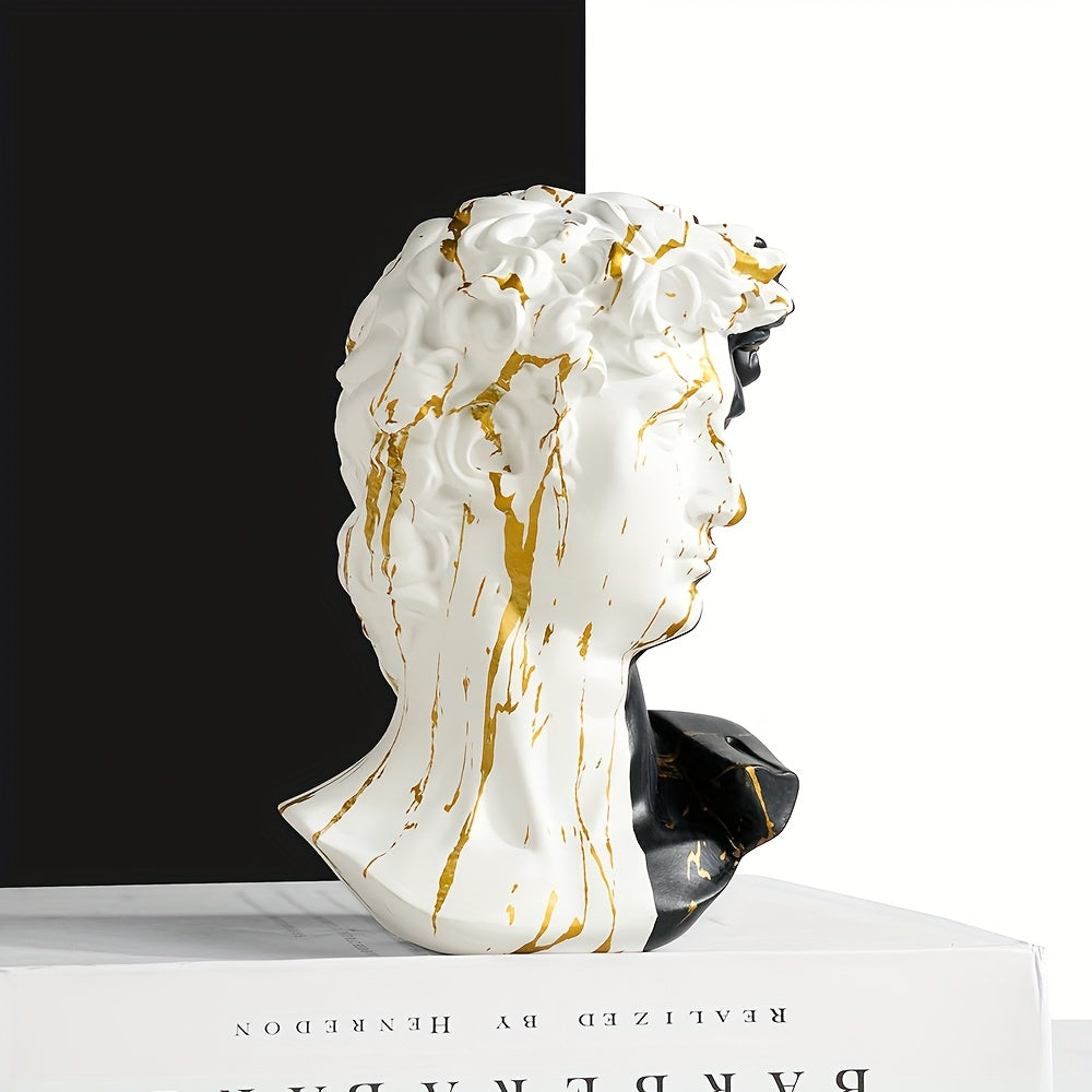 Tnessential Nordic David Figure Head Resin Sculpture 3D Decor