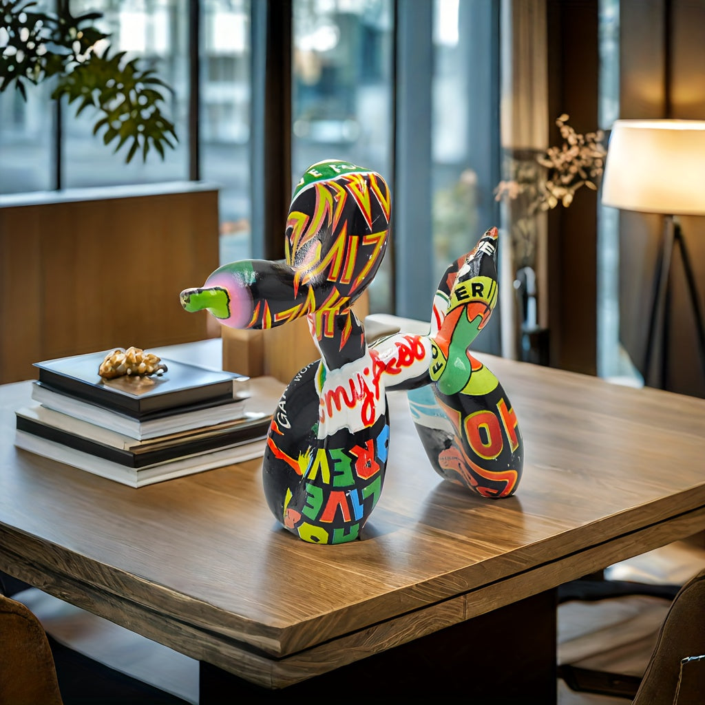 Tnessential Charming Balloon Dog Sculpture 3D Decor