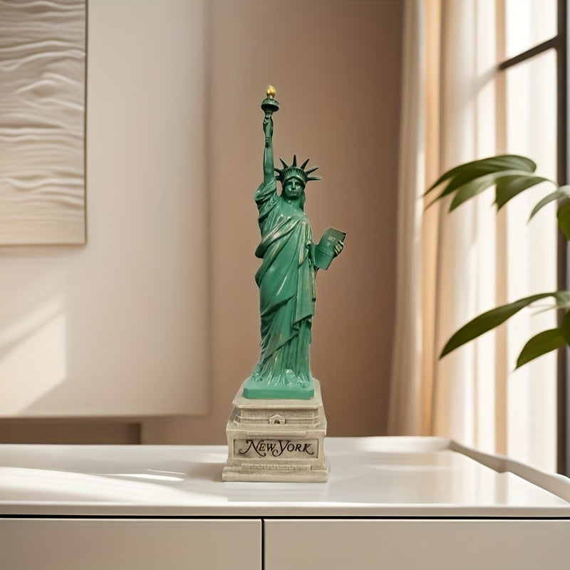 Tnessential Art Deco Resin Statue of Liberty Model Versatile Home and 3D Decor
