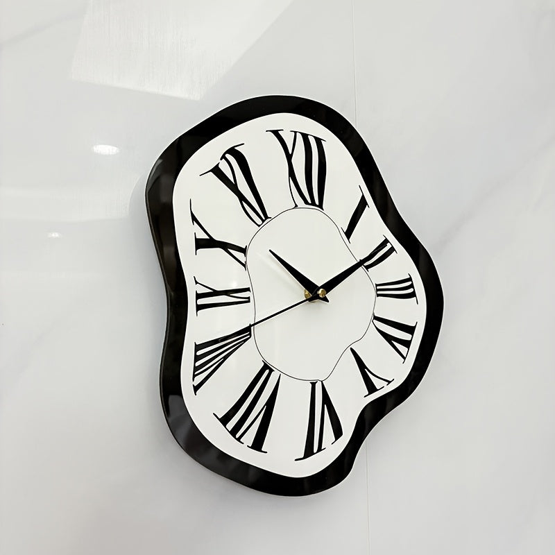 Tnessential Nordic Distorted Deformation Wall Clock 3D Decor