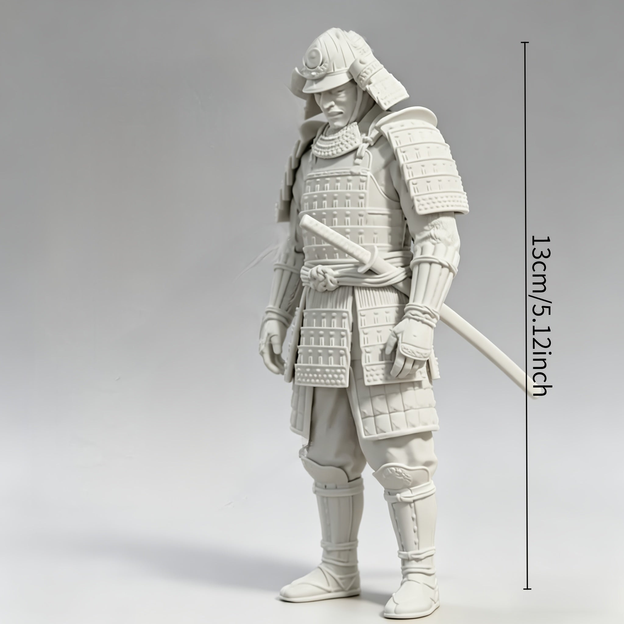 Tnessential Printed Samurai Warrior Statue 3D Decor