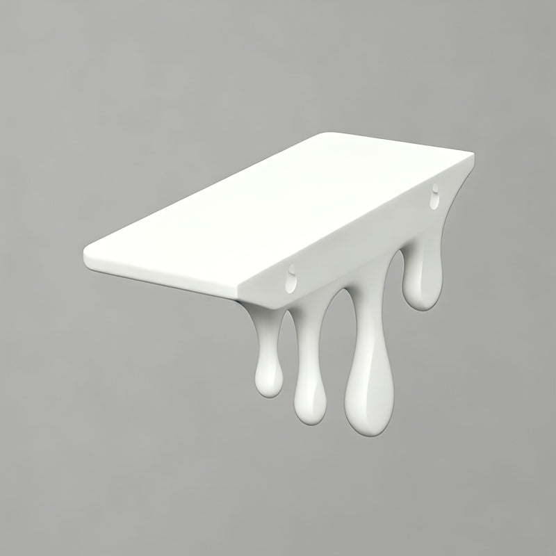 Tnessential Floating Shelf Art Dripping Wall Shelf Creative Flowing 3D Decor