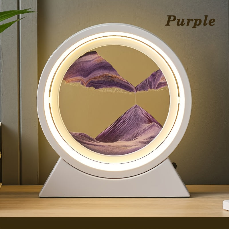Tnessential Usb-powered 3D Quicksand Art Night Light with LED Light 3D Decor