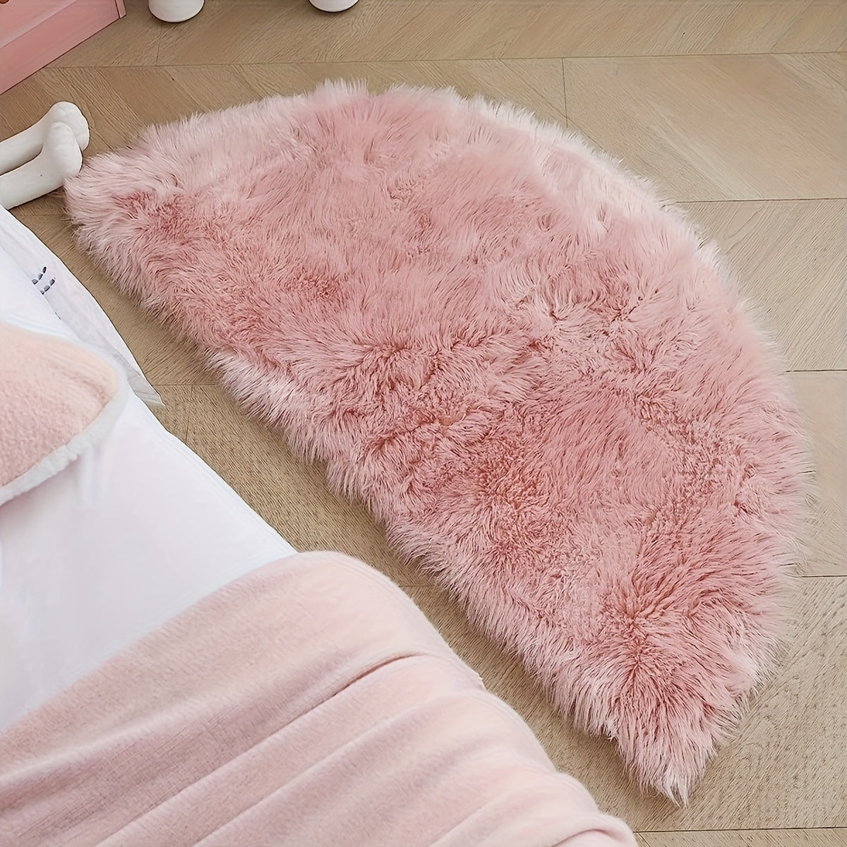 PINK SEMI CIRCLE RUG view 4