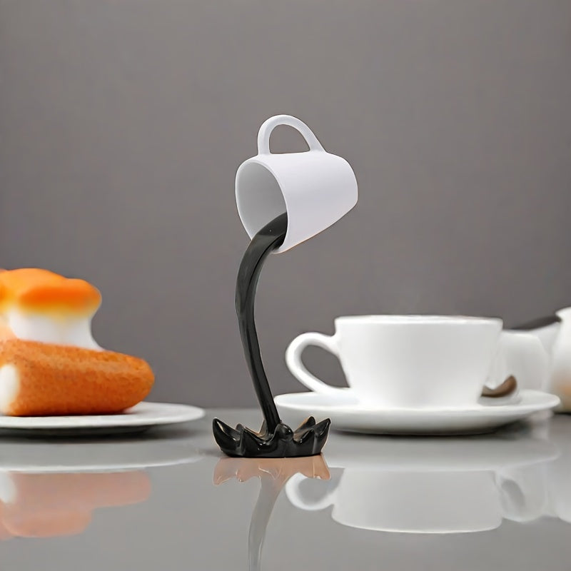 Tnessential Creative Inverted Floating Resin Coffee Cup Decoration 3D Decor