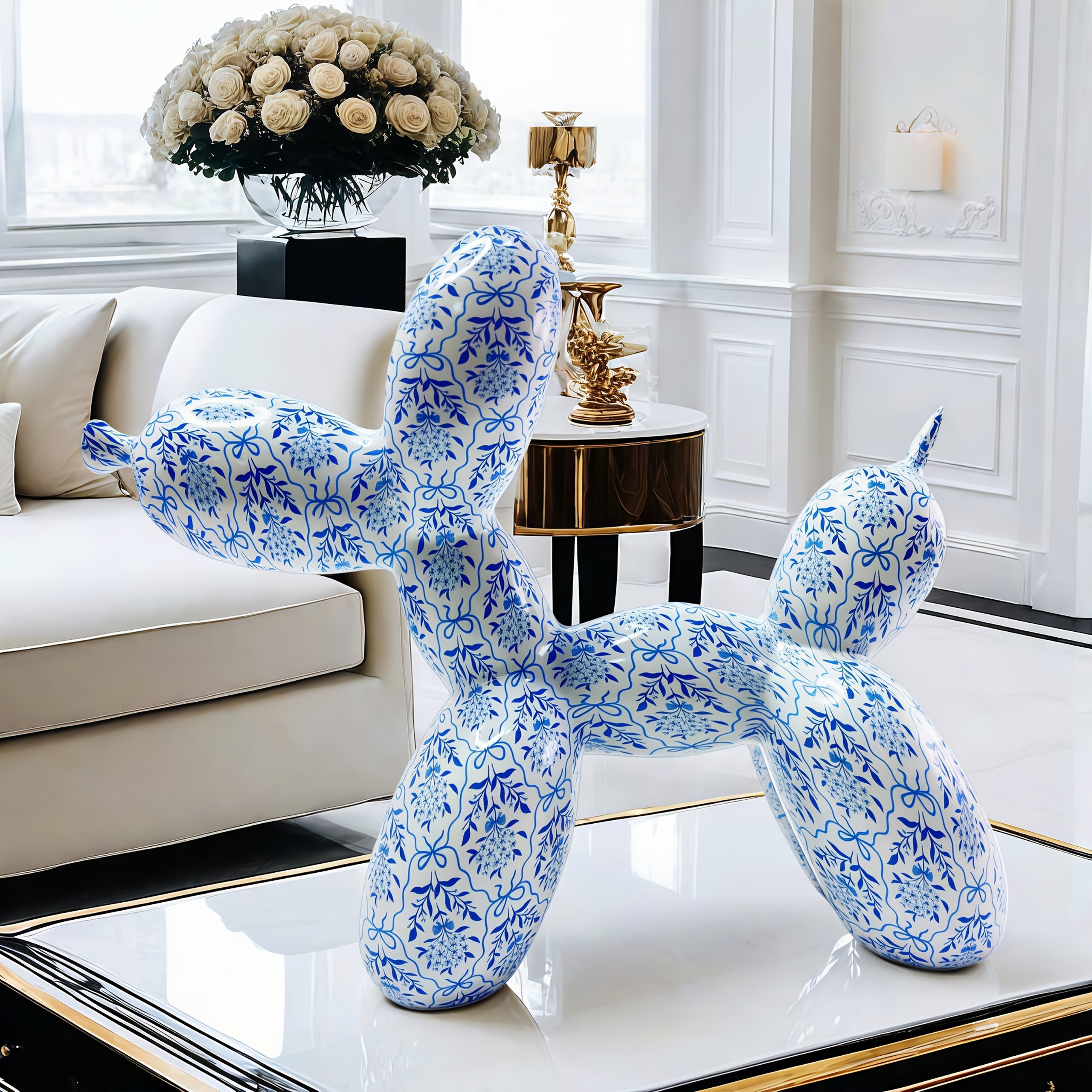 Tnessential Classic Abstract Statue in Chinese Style 3D Decor