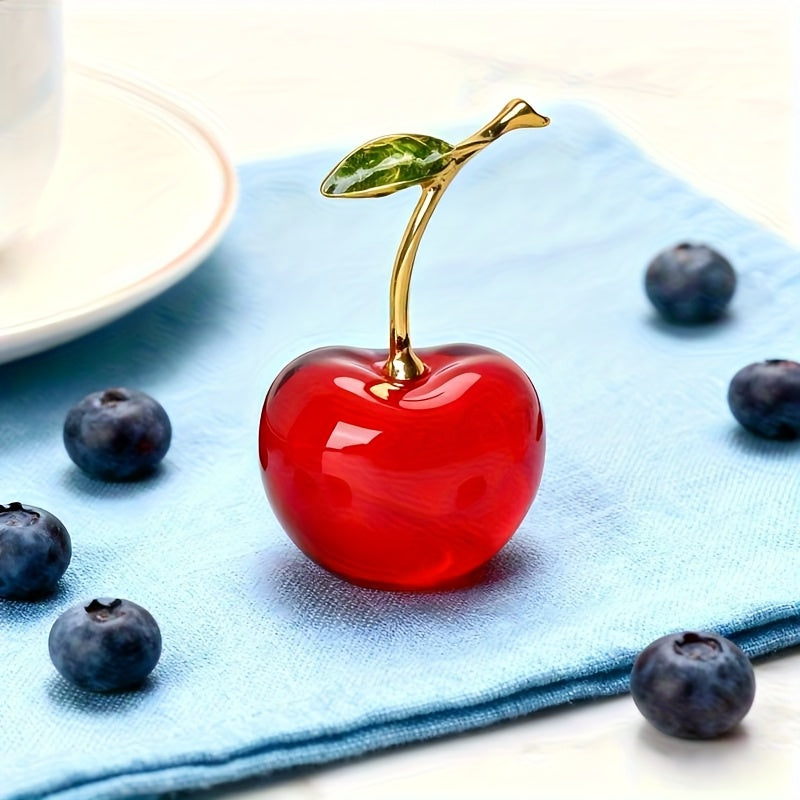 Tnessential Simulated Crystal Cherry Statue 3D Decor