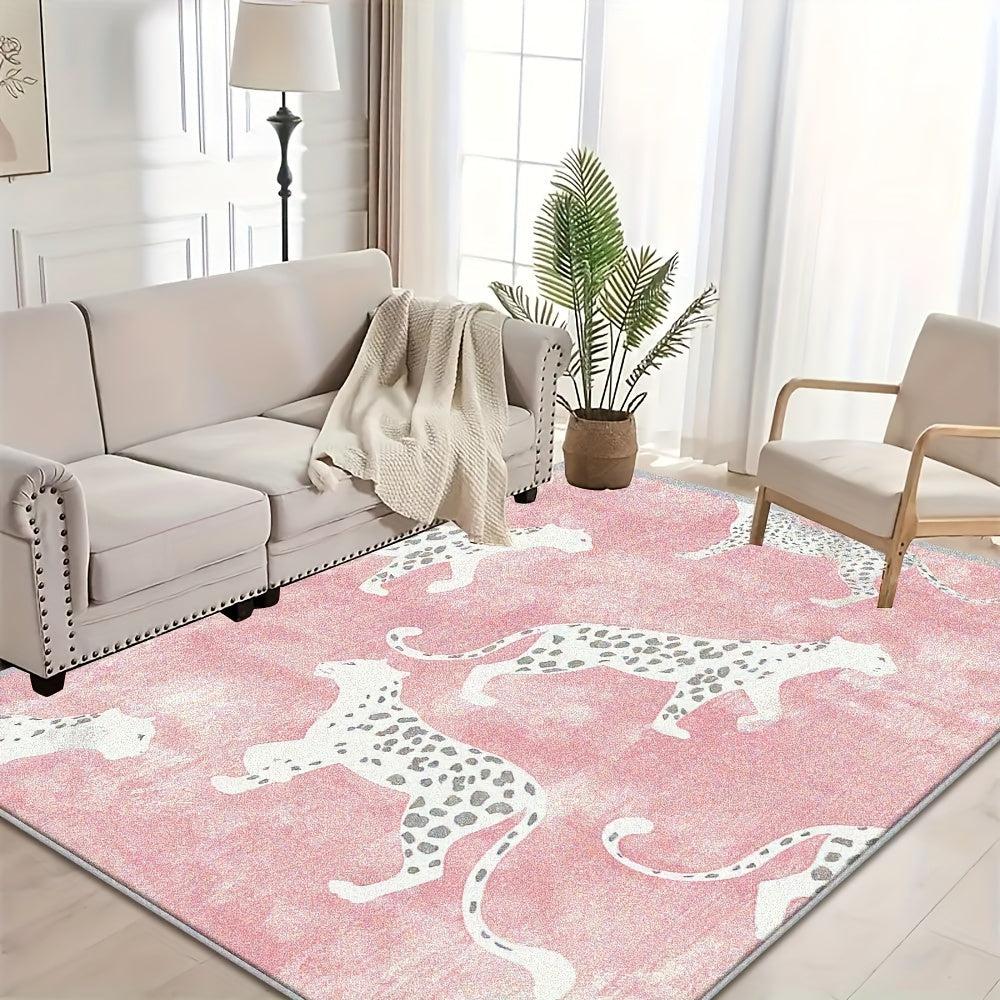 PINK LEOPARD PRINT 2 RUG view 7