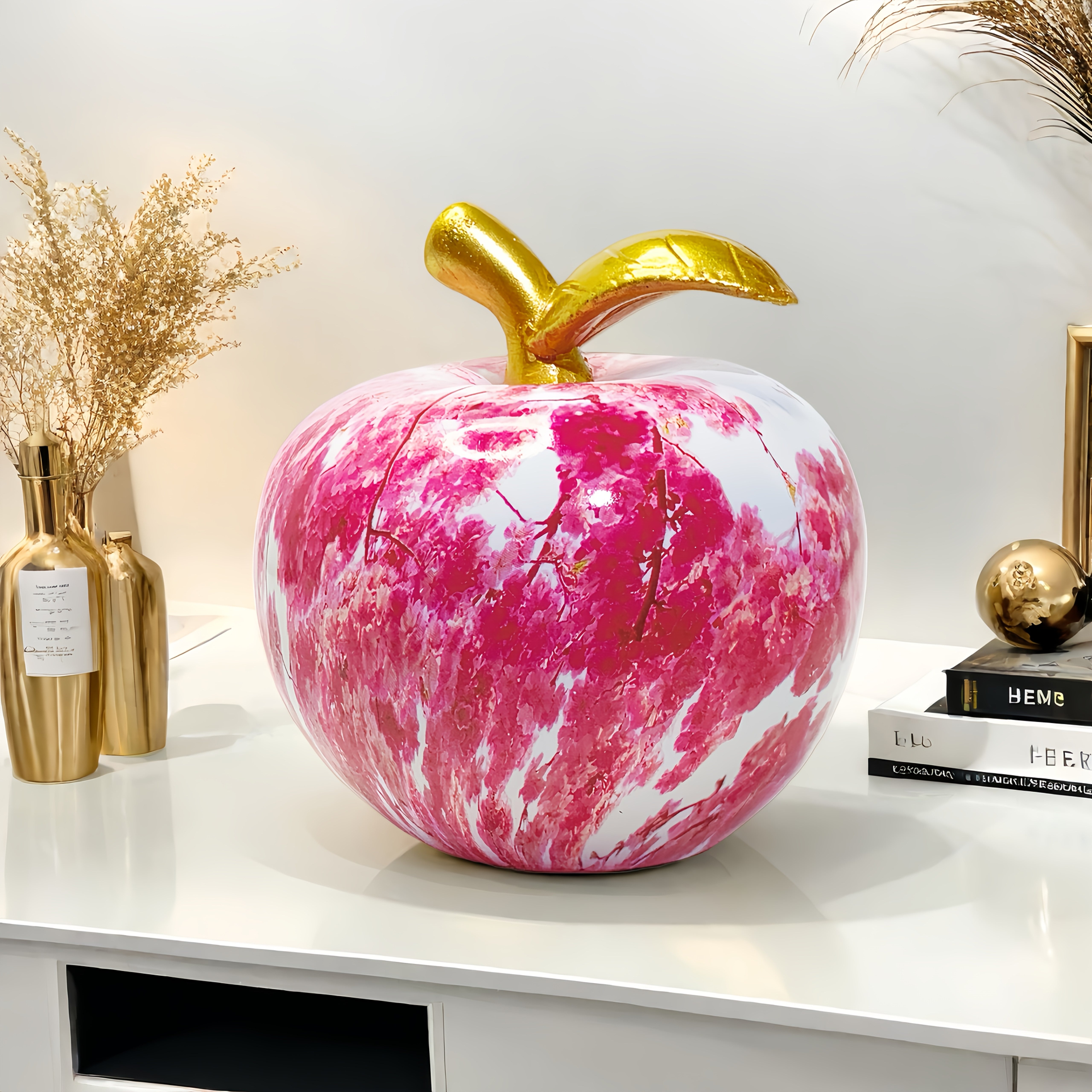 Tnessential Pink Cherry Blossom Apple Ornament 3D Decor