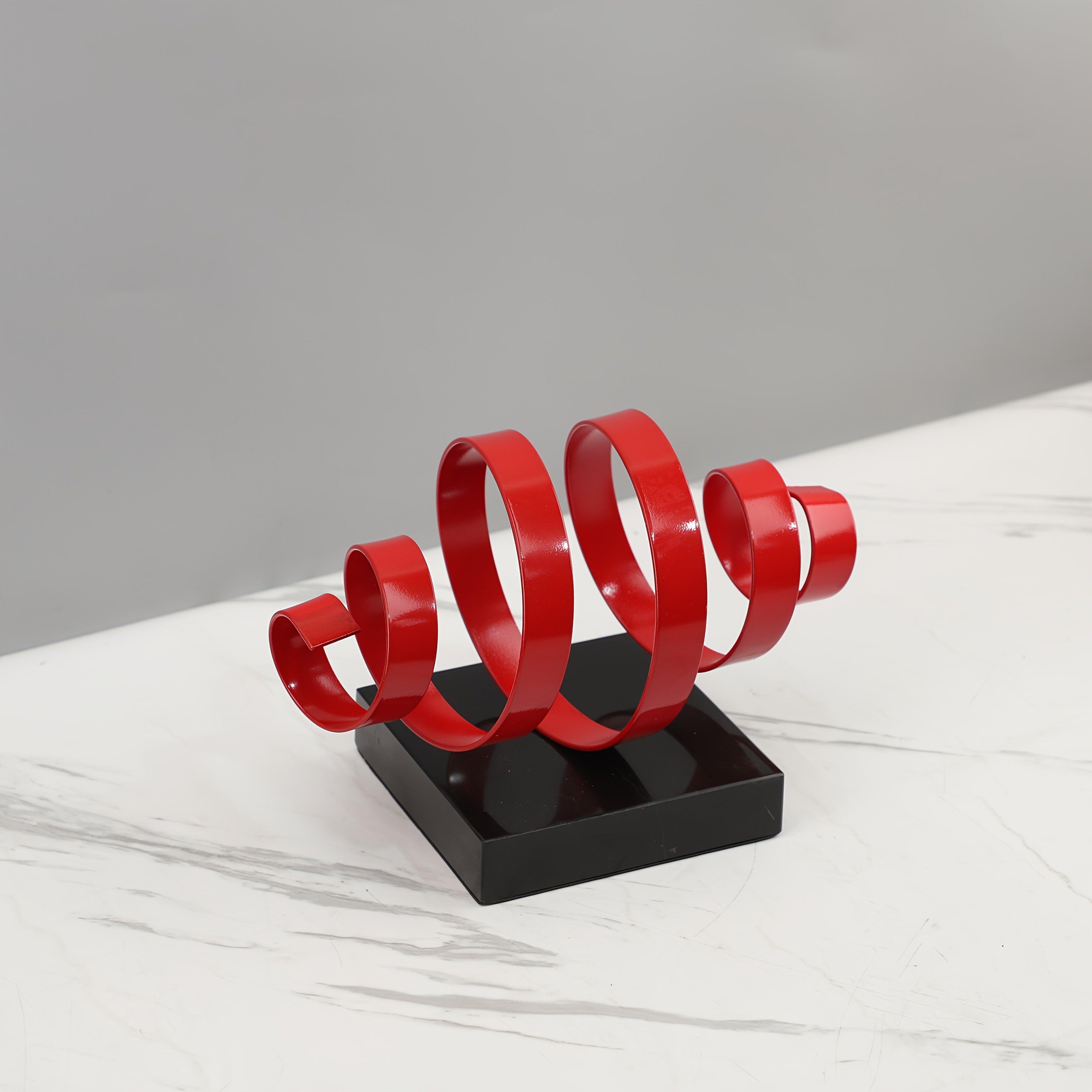 Tnessential Single Piece of a Heavy Modern Minimalist Abstract Metal 3D Decor