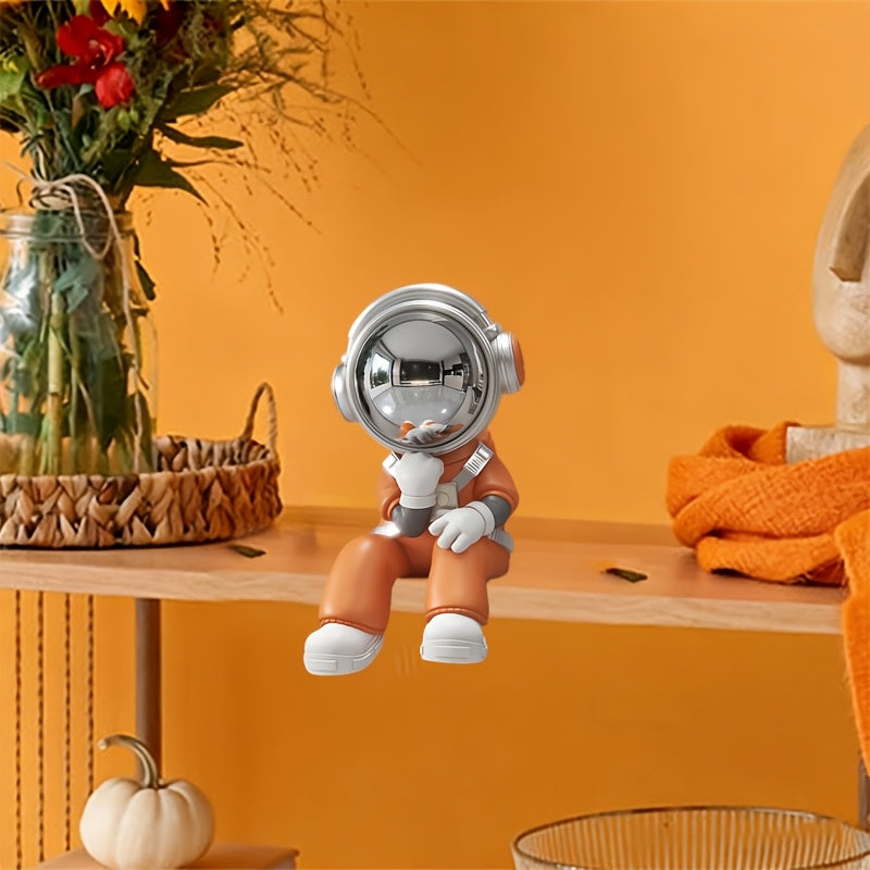 Tnessential Resin Thoughtful Astronaut Statue Decor 3D Decor