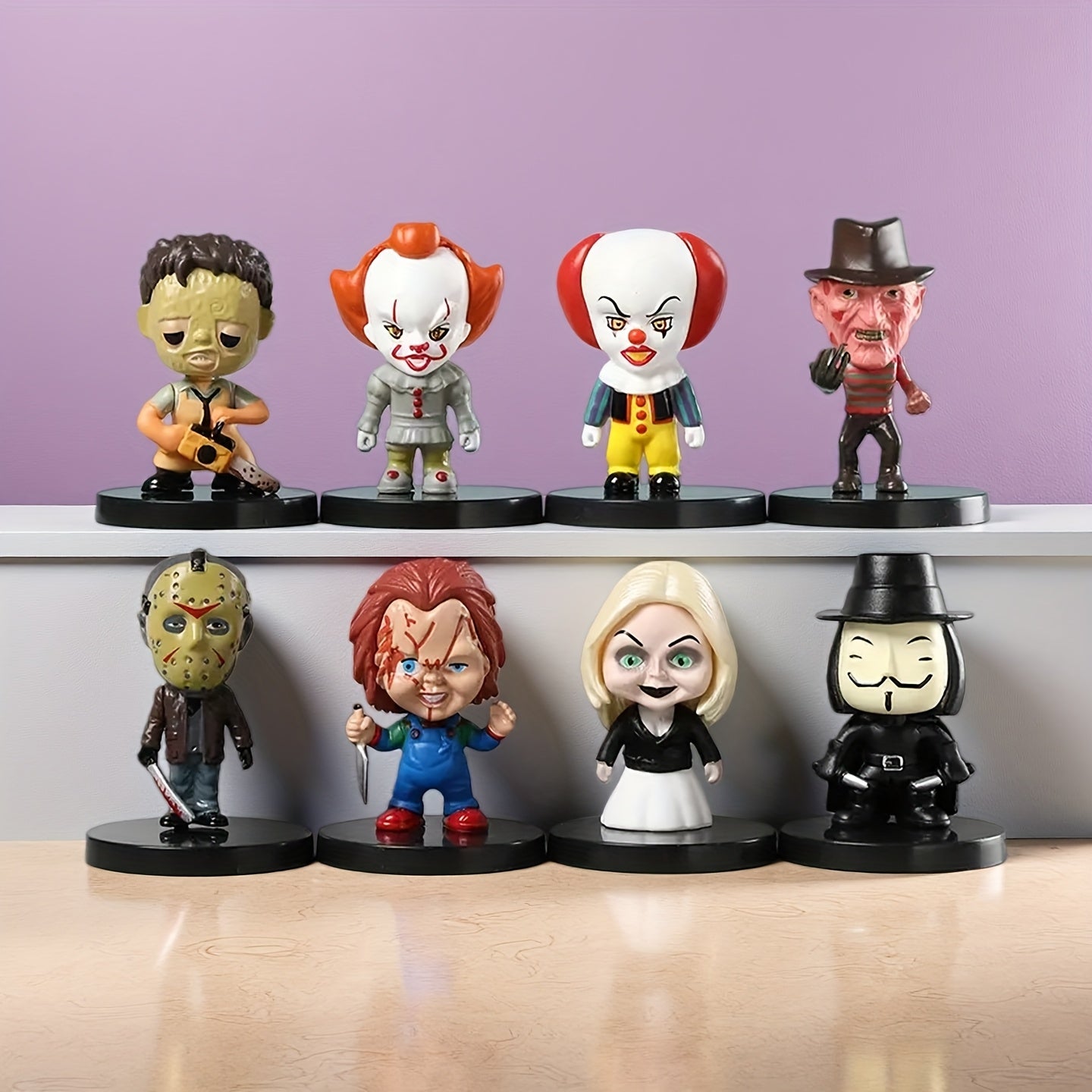 Tnessential Horror Movie Figure Dolls Collectors 3D Decor