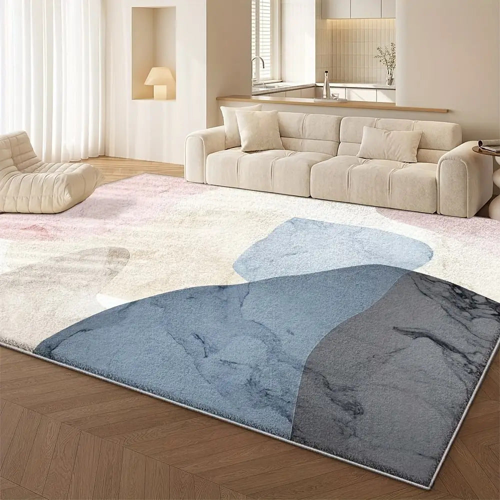 PINK GEOMETRIC RUG view 4