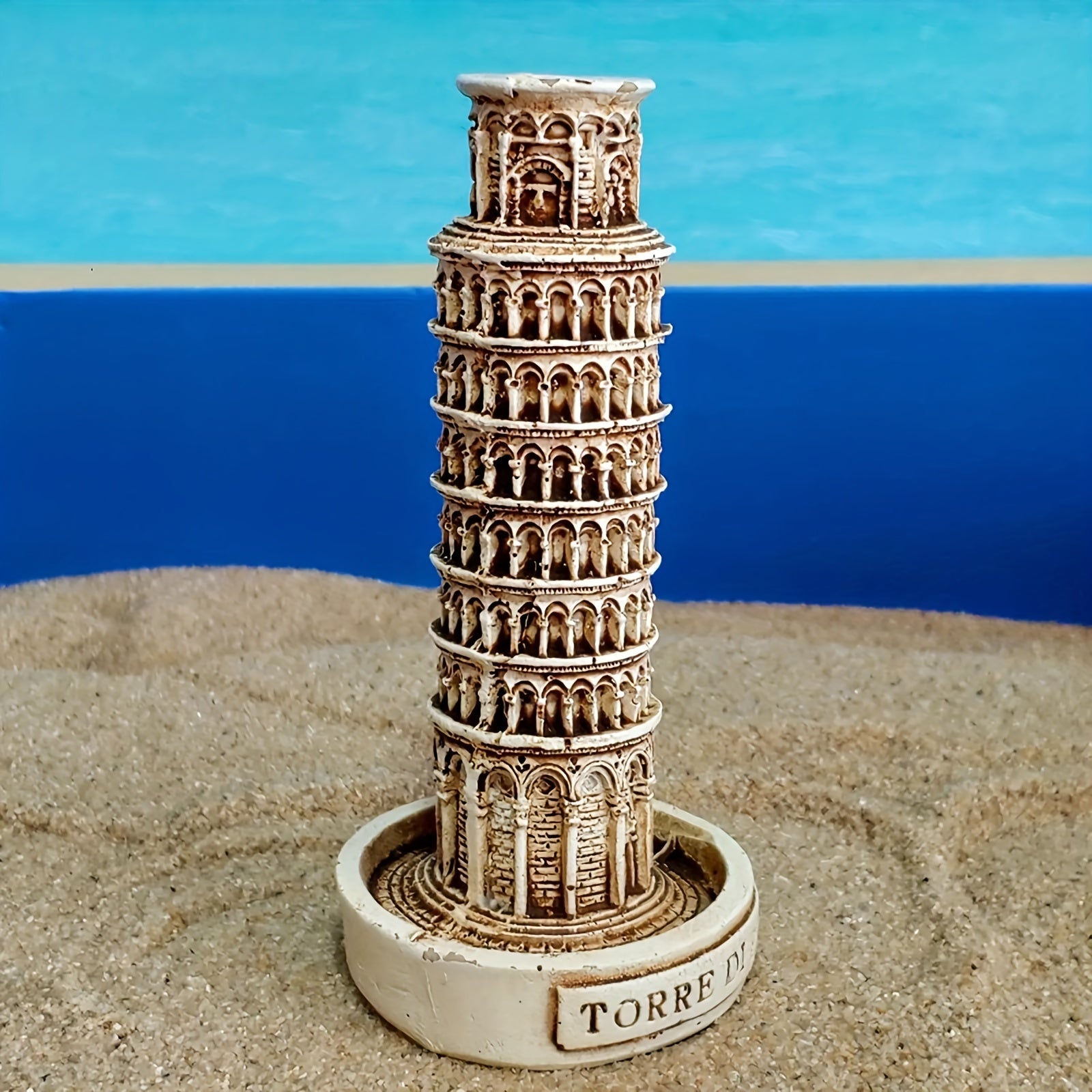 Tnessential Leaning Tower of Pisa Decorative Ornament Italian Leaning 3D Decor