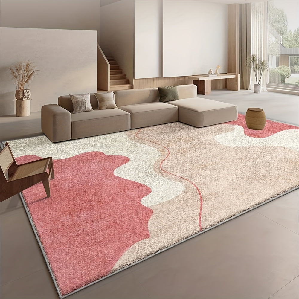 PINK ABSTRACT 5 RUG view 3