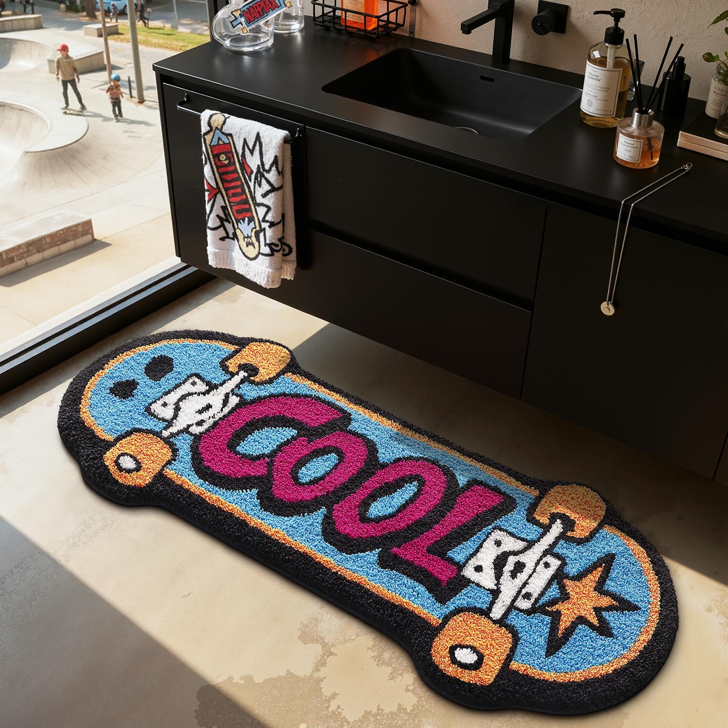 SKATEBOARD RUG view 2