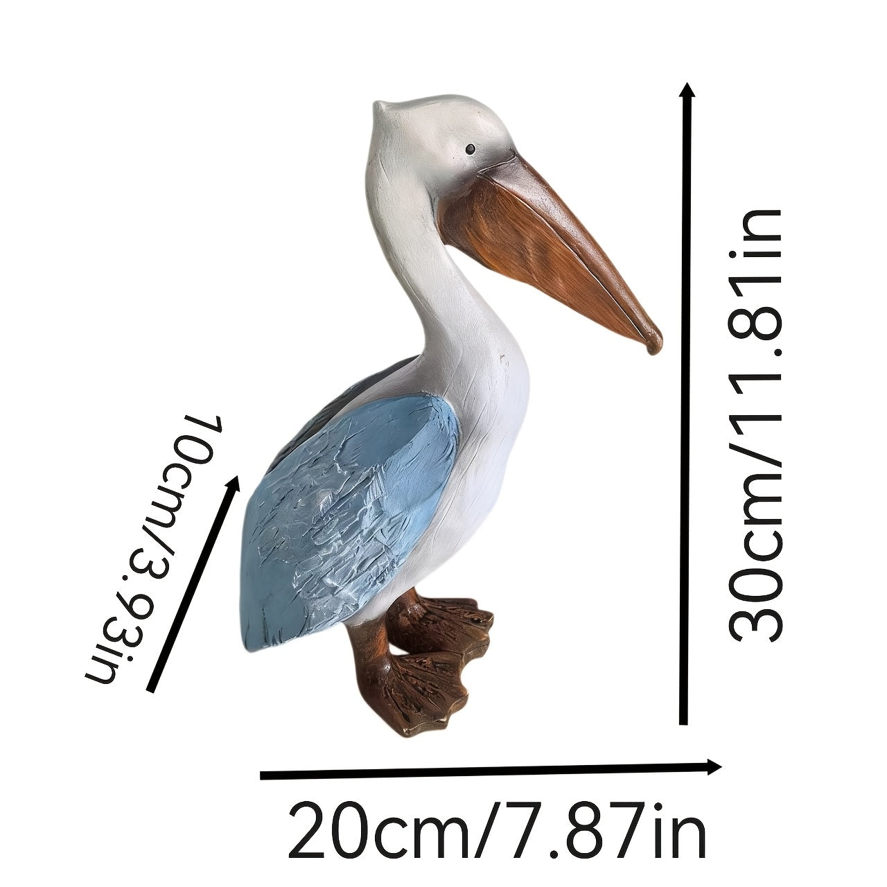 Tnessential Resin Decorative Piece Shaped Like a Pelican 3D Decor