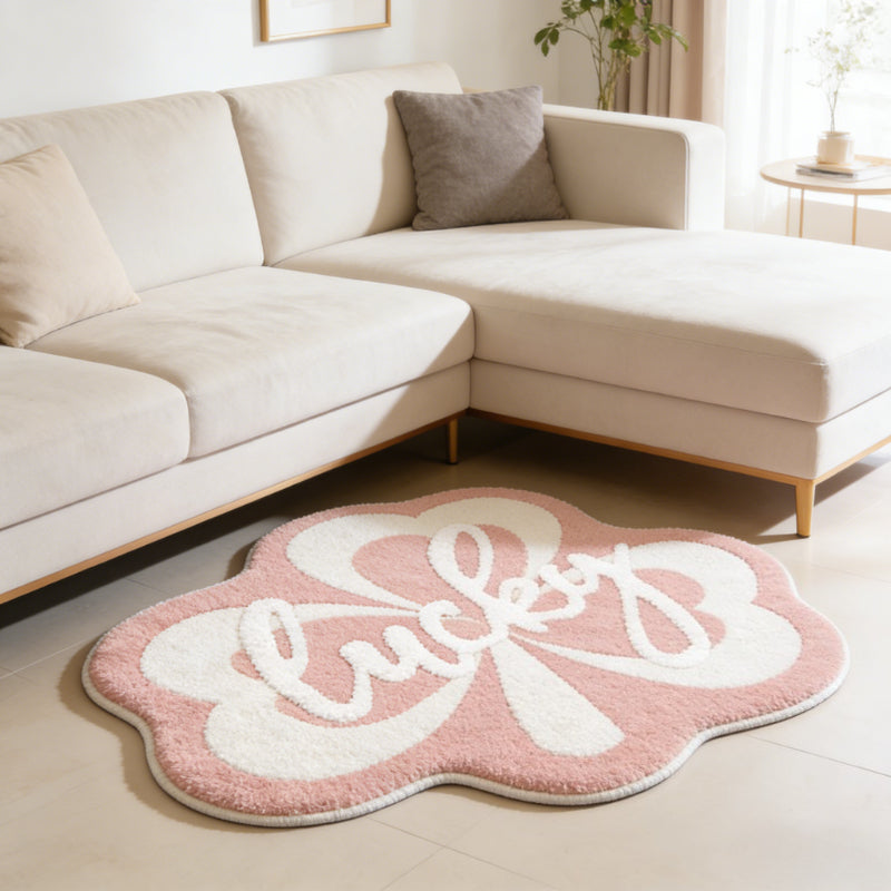PINK FLOWER 3 RUG view 2