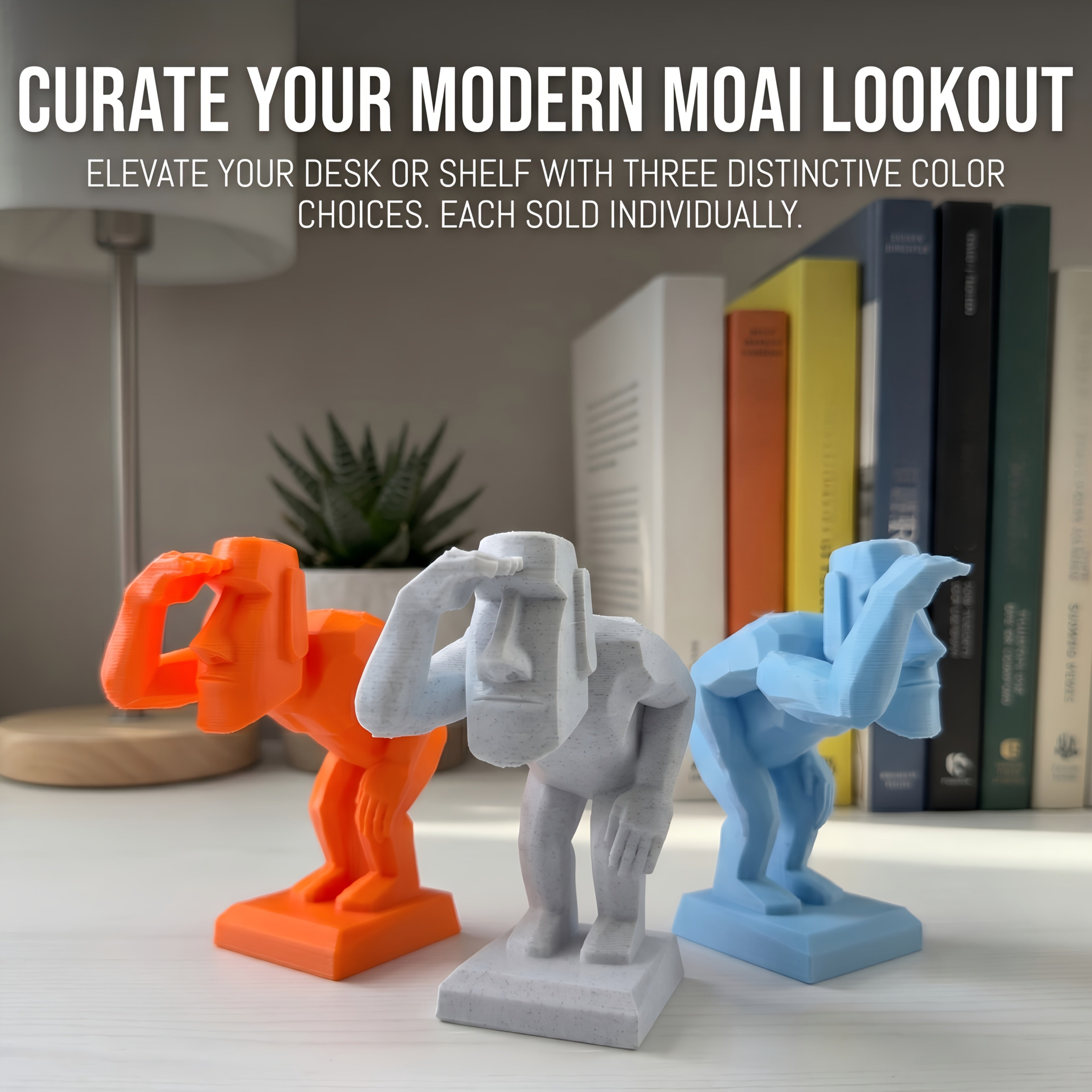 Tnessential Moai Lookout Ornament 3D Decor