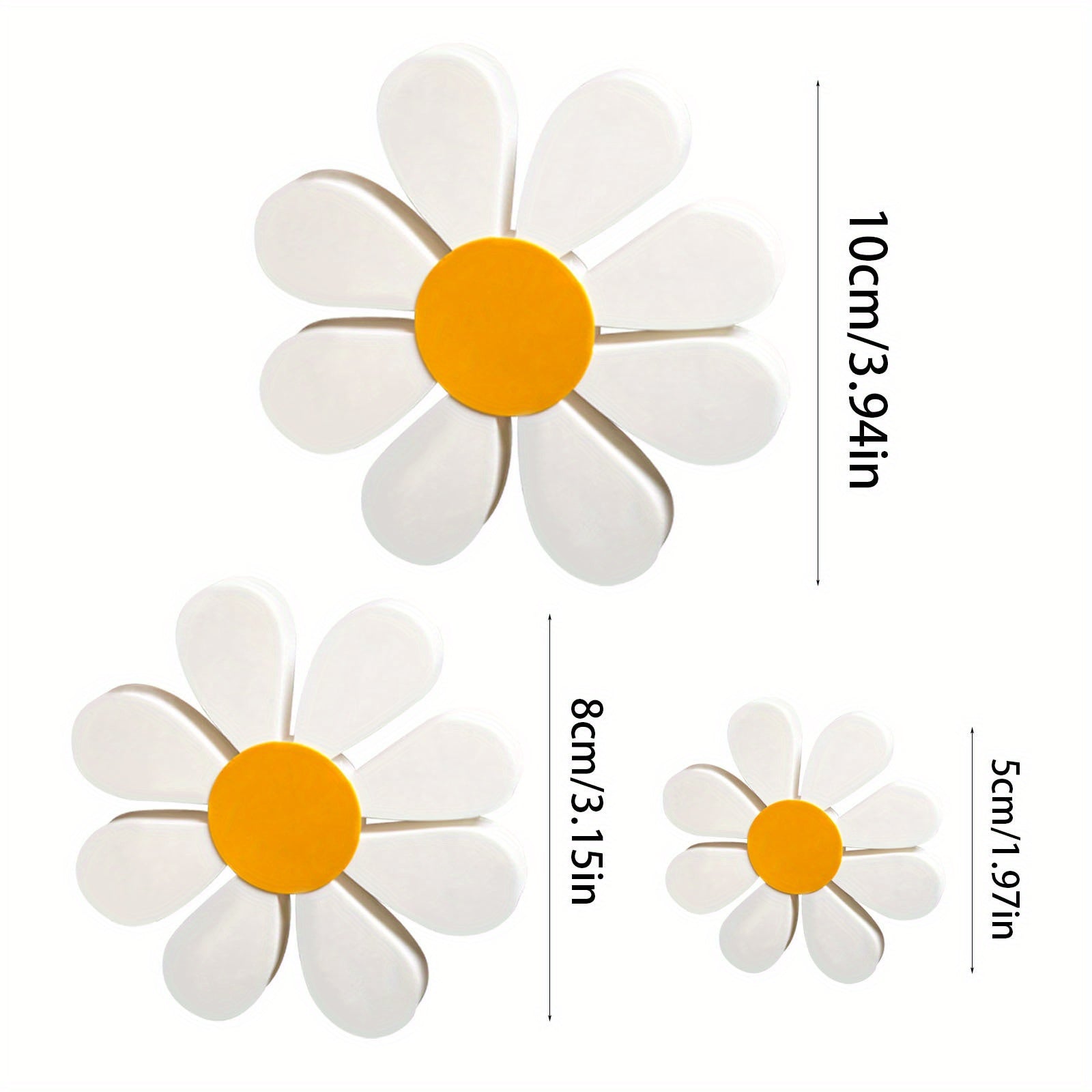 Tnessential Farmhouse Literary Decor 3D Daisy Ornaments 3D Decor
