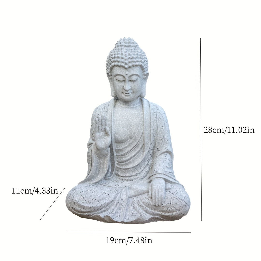 Tnessential Buddha Statue Resin Craft 3D Decor