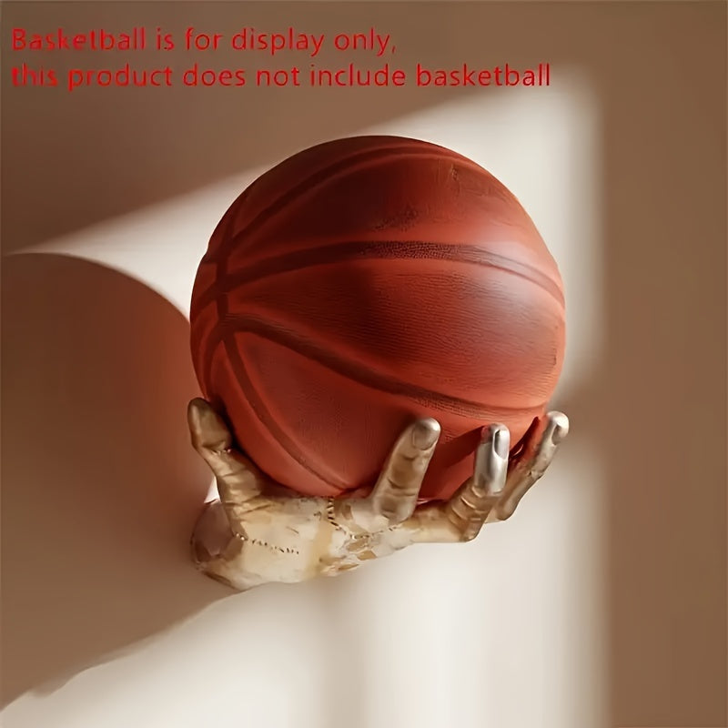 Tnessential Wall-mounted Sports Ball Display Rack 3D Decor