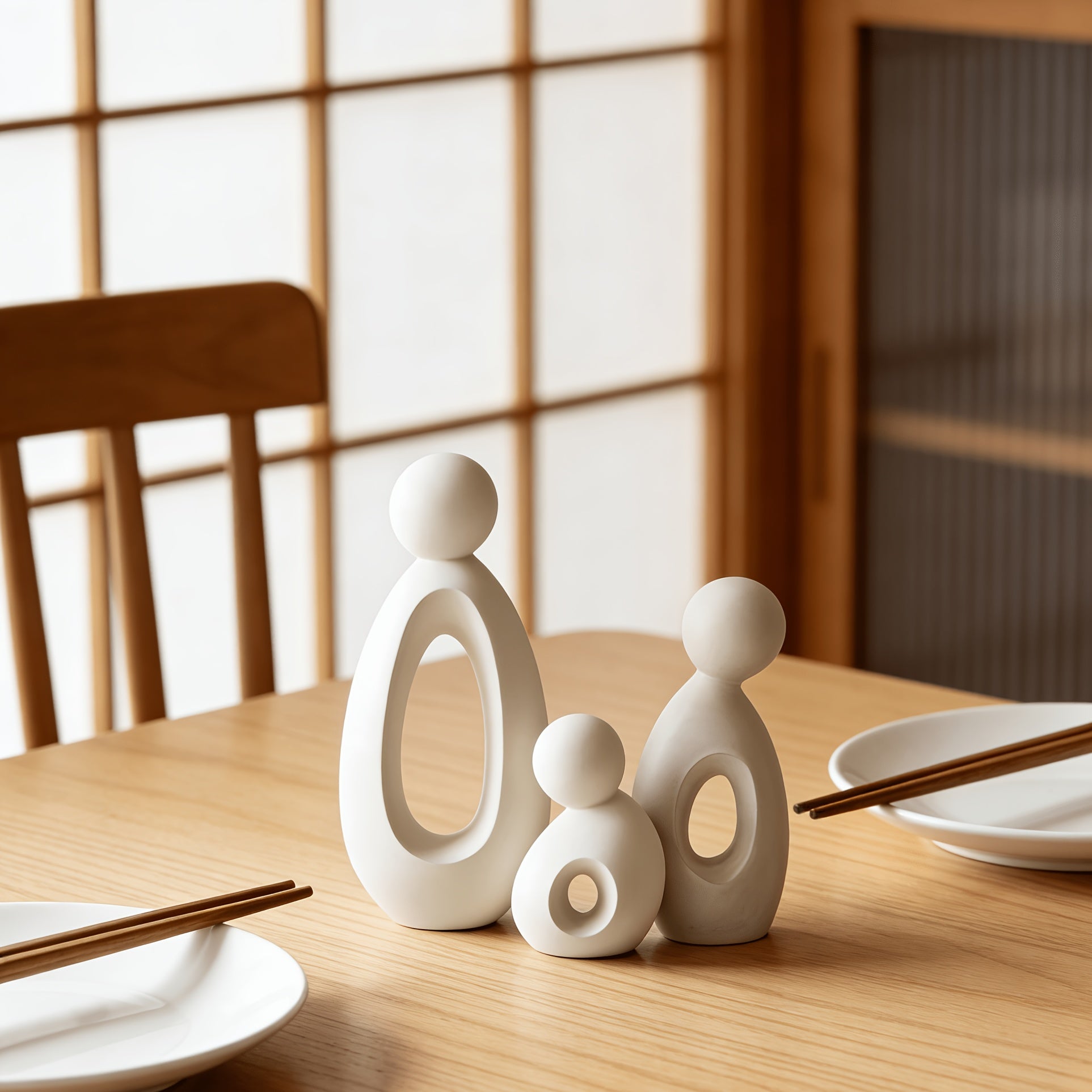 Tnessential Minimalist Modern Abstract Plastic Wall Sculptures & 3D Decor