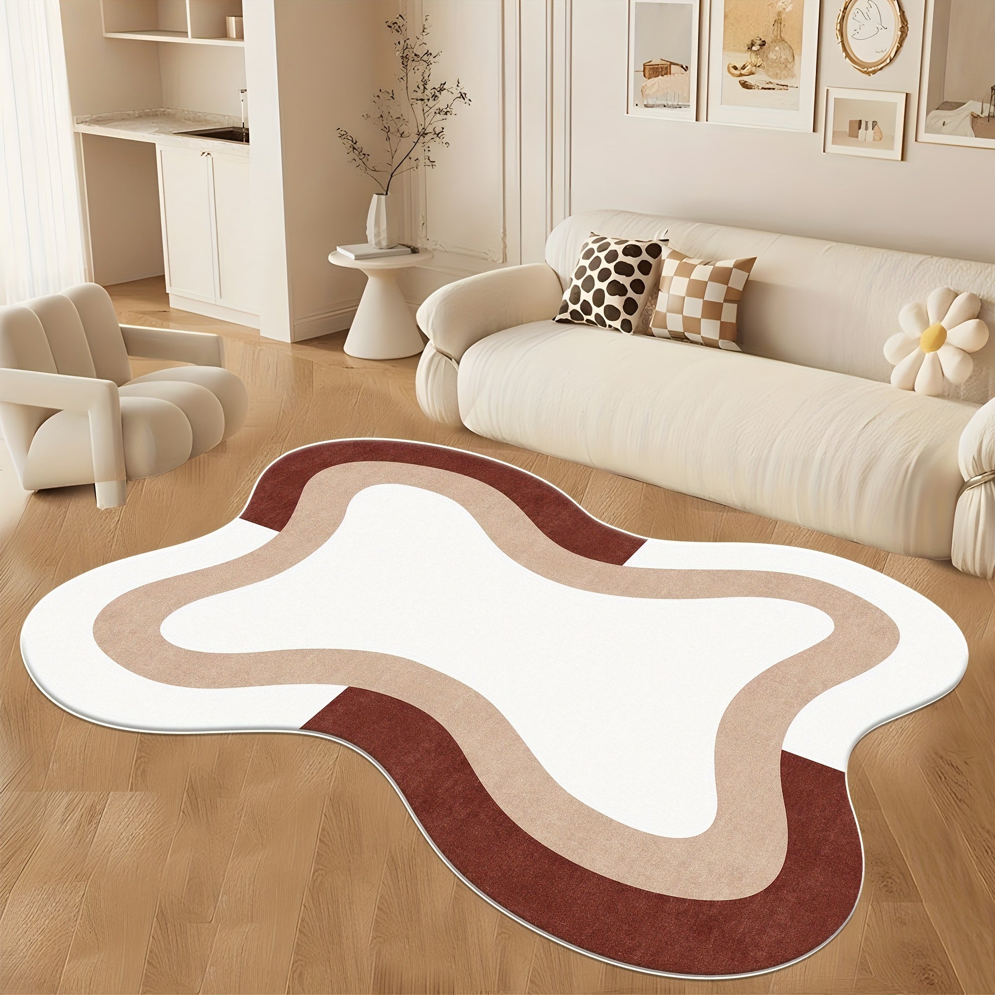 BROWN IRREGULAR 3 RUG view 2