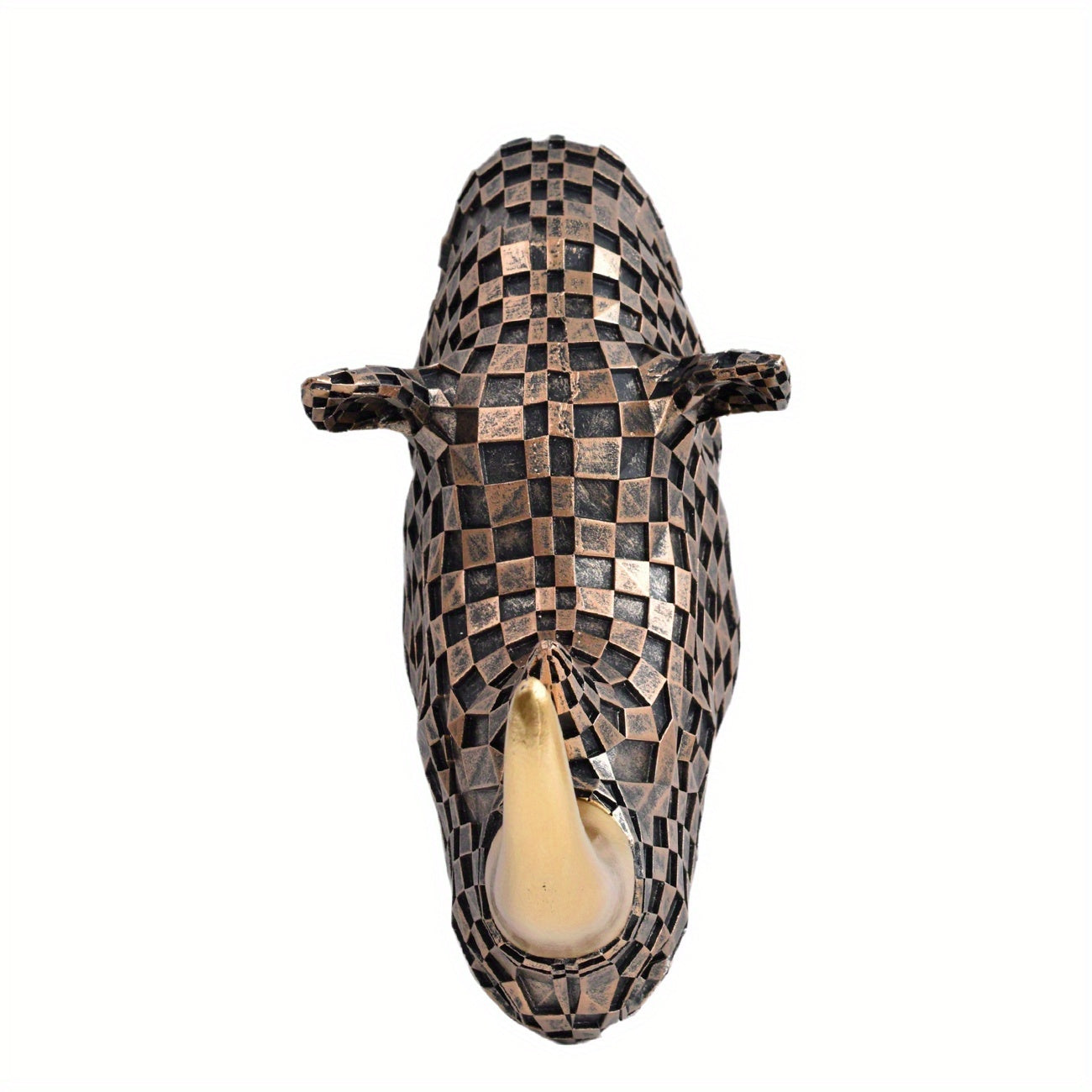 Tnessential 0cm High Mosaic Black and White Checkerboard Resin 3D Decor