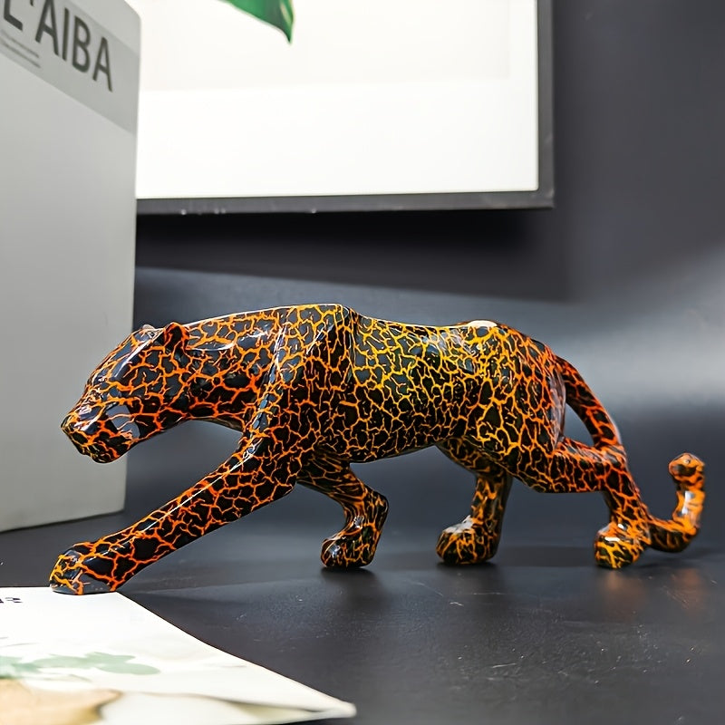 Tnessential Hunting Pose Leopard Print Decor 3D Decor