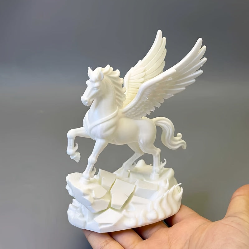 Tnessential Elegant Winged Horse Decorative Figurine 3D Decor