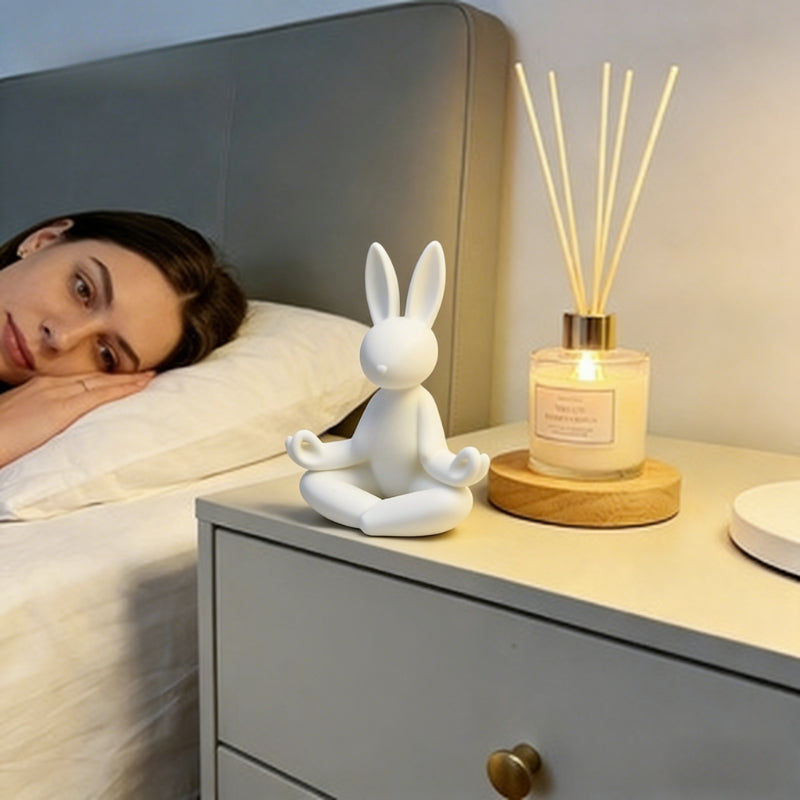 Tnessential Easter Meditation Rabbit Figurine Ornament 3D Decor