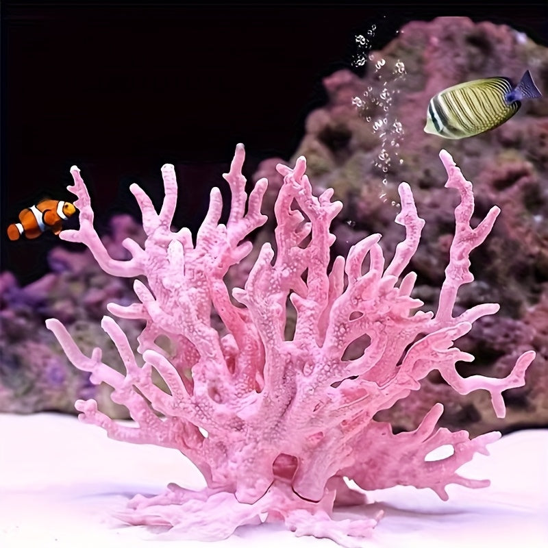 Tnessential U002f3pcs Multi-color Ocean Decorative Coral 3D Decor