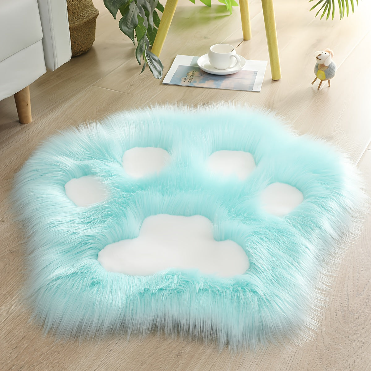 WHITE CAT 2 RUG view 4