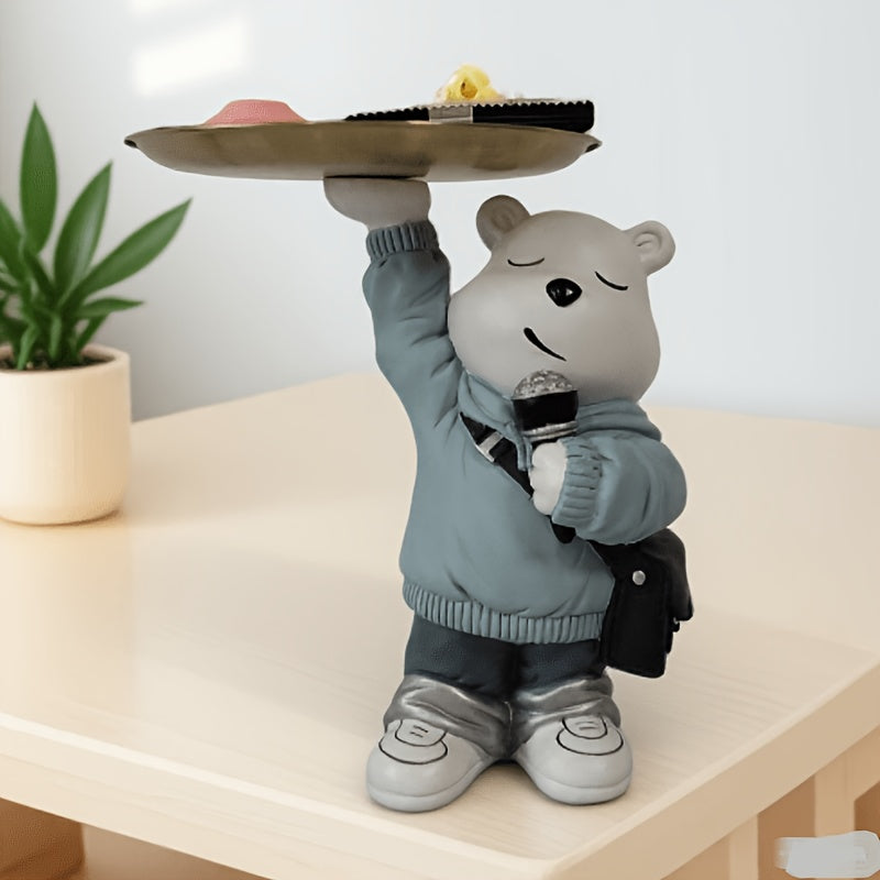 Tnessential Violent Bear Decorative Tray Storage Box 3D Decor