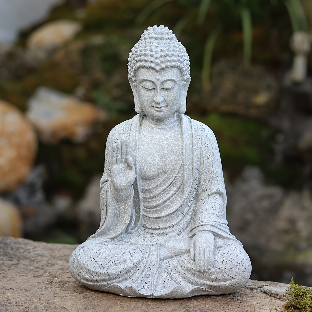 Tnessential Buddha Statue Resin Craft 3D Decor