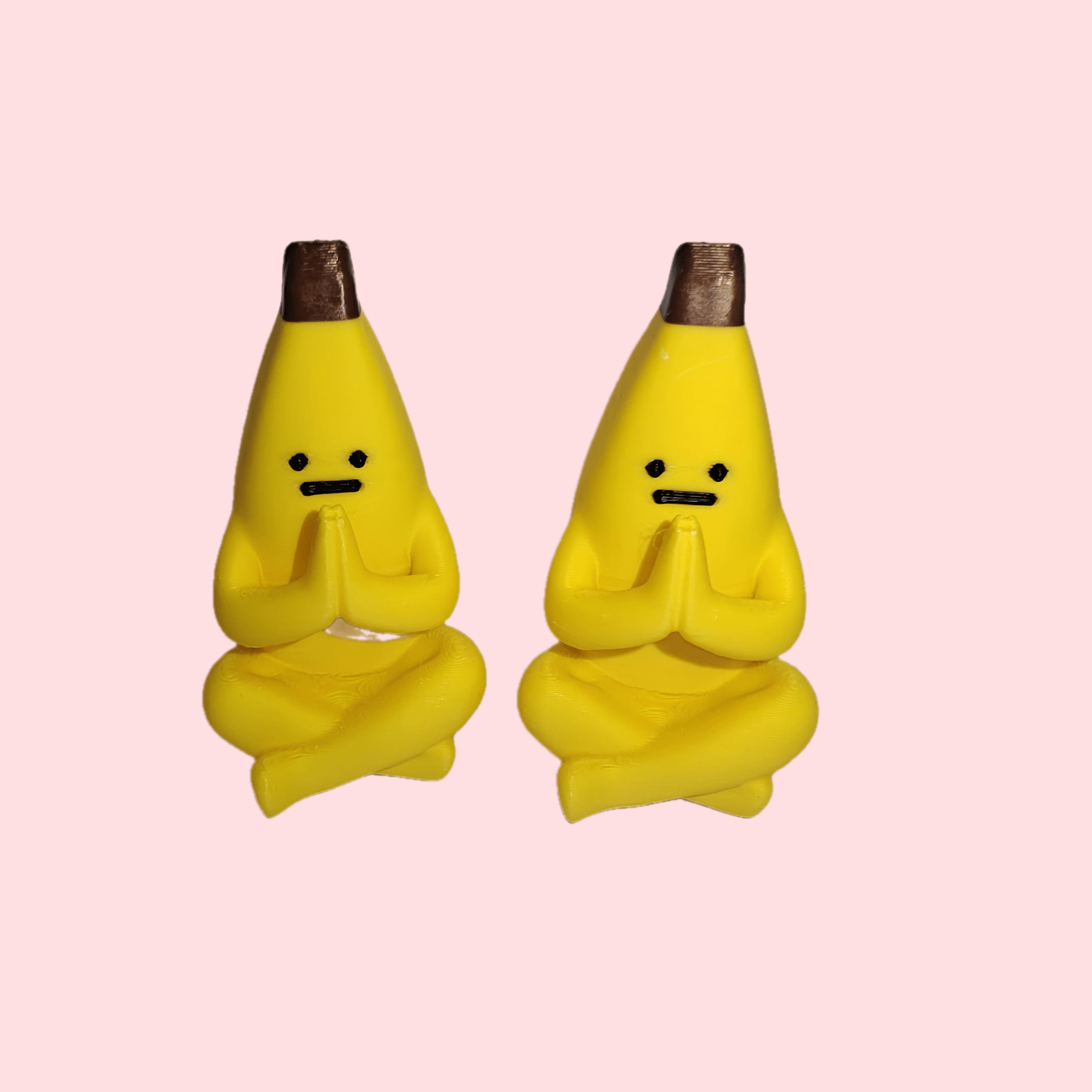 Tnessential Two Banana Statues with Different Designs 3D Decor