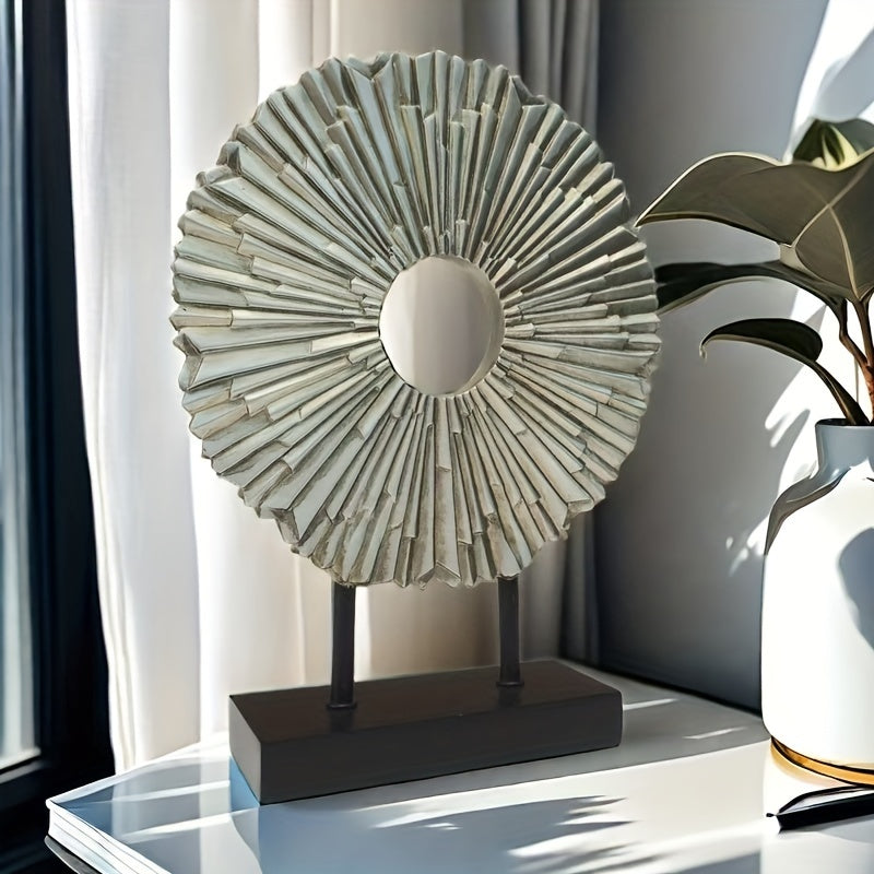 Tnessential Elegant Sunflower Resin Decoration 3D Decor