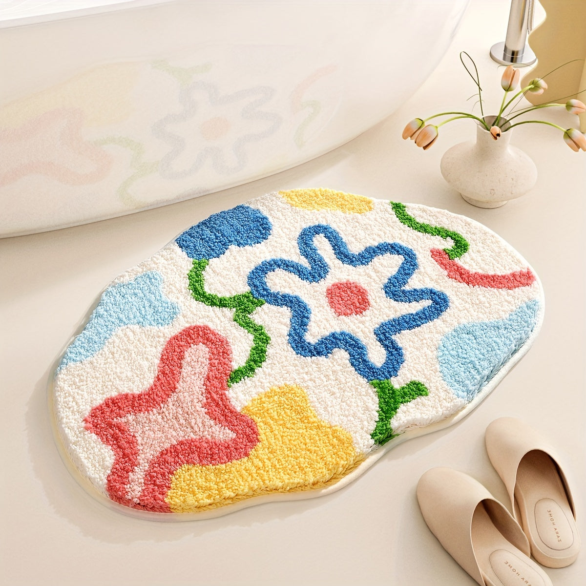 FLORAL HIGHLOW RUG view 3