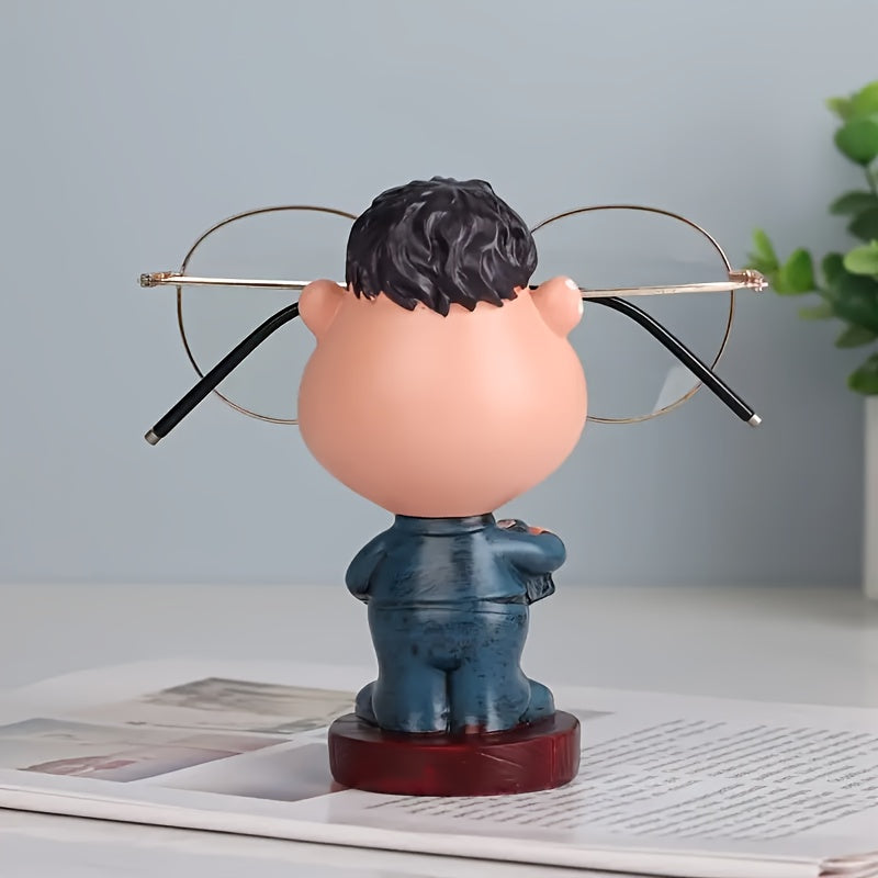 Tnessential Collectible Figurines 1pc Cute Teacher Glasses Holder Stand 3D Decor