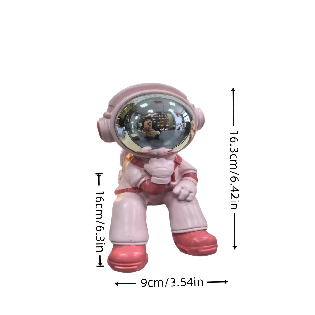 Tnessential Decorative Pink Astronaut Mirror 3D Decor