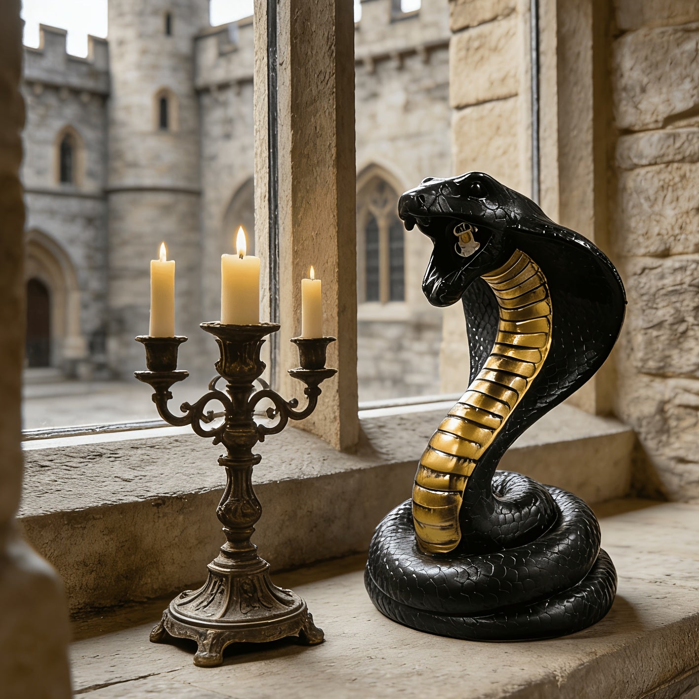 Tnessential Unique LED Serpentine Sculpture Lamp 3D Decor