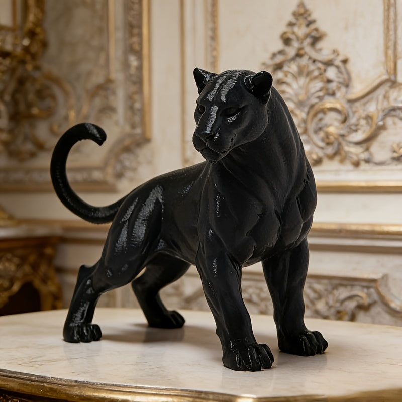 Tnessential Strong Panther Statue Decoration 3D Decor
