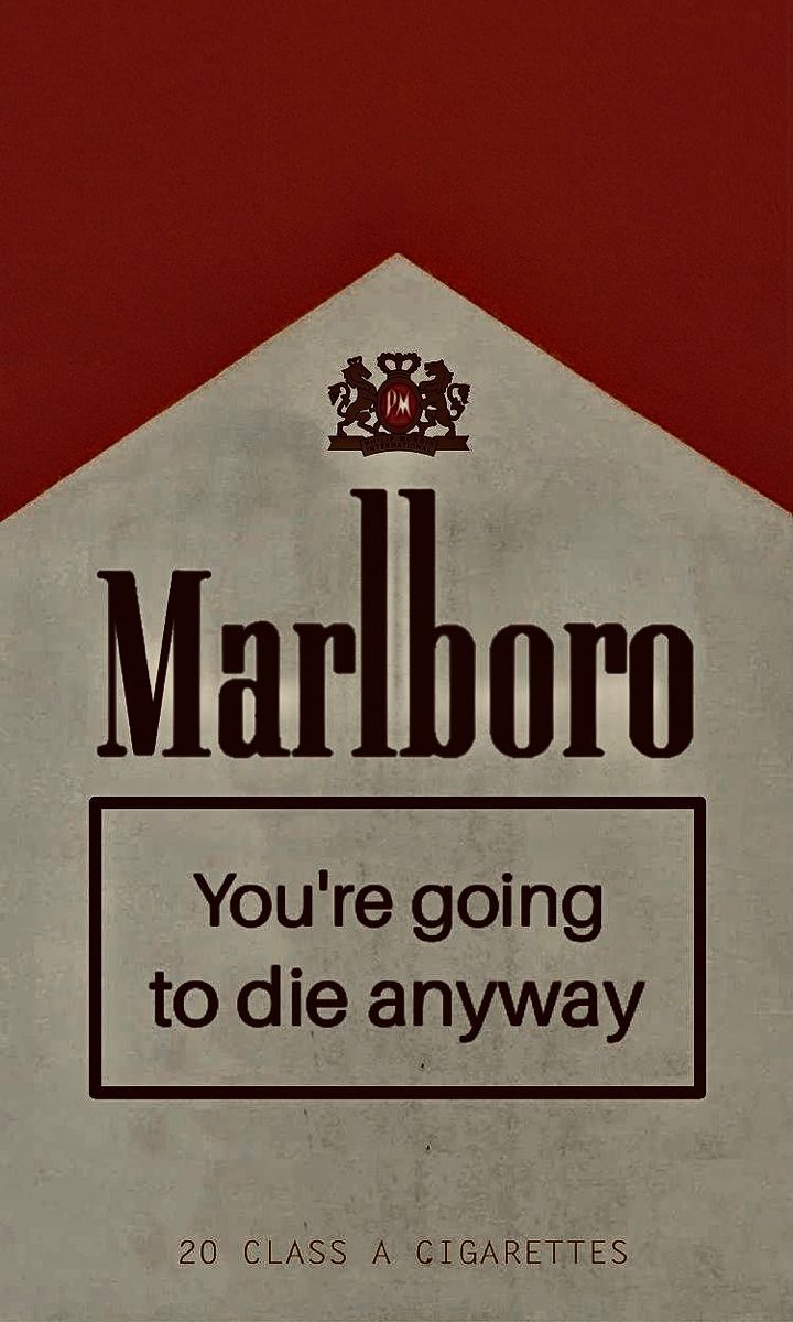 IRONIC SMOKING STATEMENT CANVAS POSTER