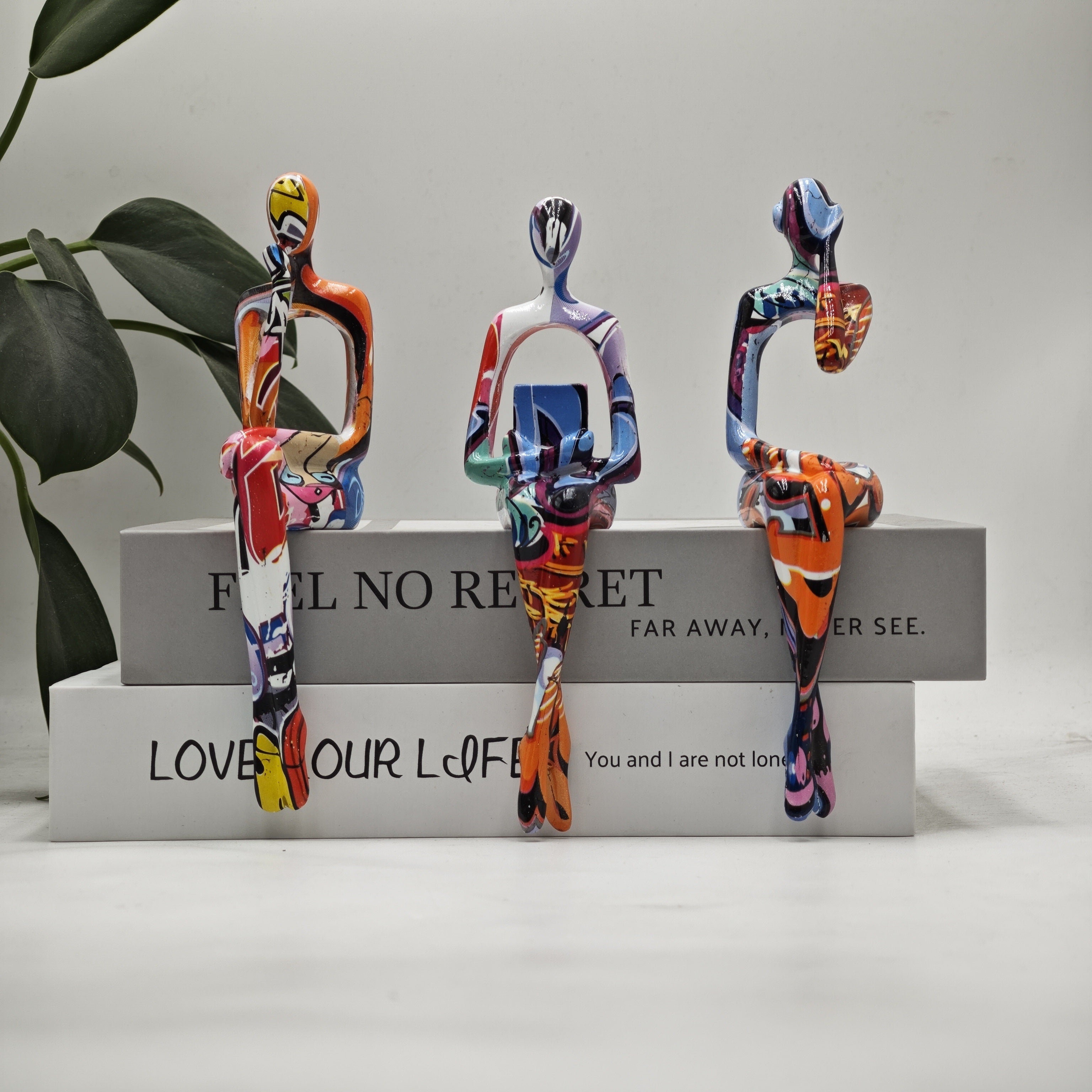 Tnessential Graffiti Color Abstract Resin Statue 3D Decor