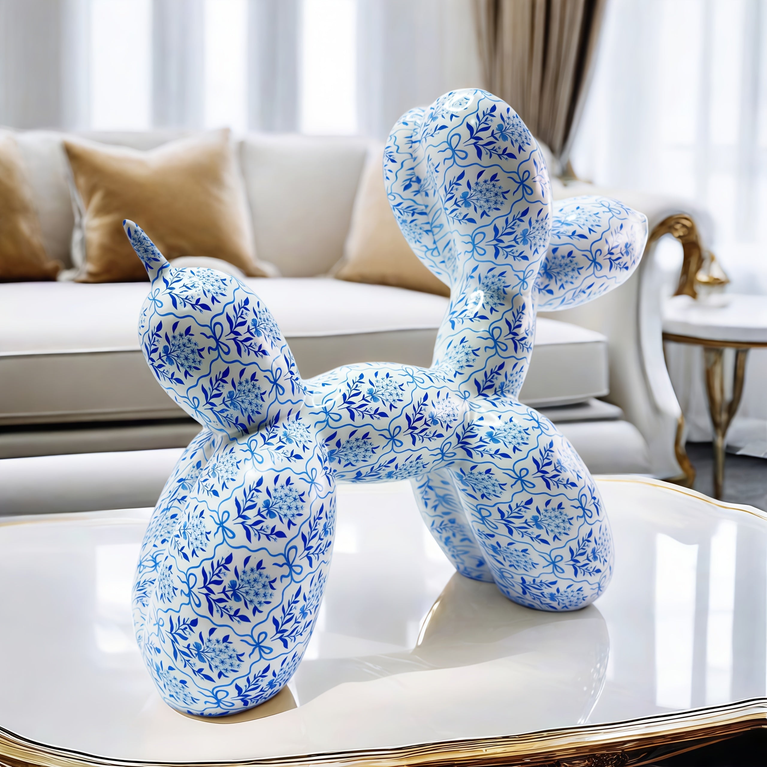 Tnessential Classic Abstract Statue in Chinese Style 3D Decor